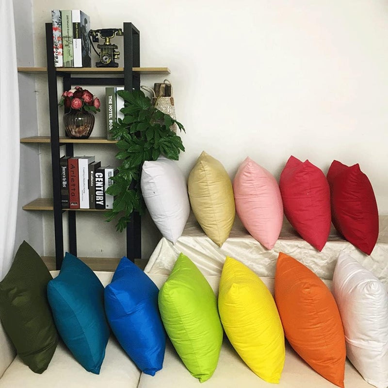 Thmyo 4-Pack 100% Cotton Comfortable Solid Decorative Throw Pillow Case,Thmyo Square Cushion Cover Pillowcase Sublimation Blank Pillow Covers DIY Throw Pillowcase for Couch Sofa(16x16 inch/ 40x40cm,Khaki) - Image 5